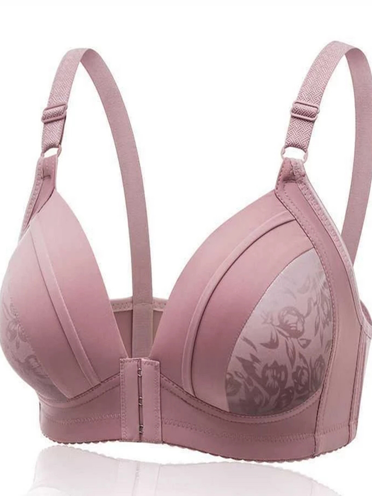 Bralette Wireless Soft - Push Up Bra Front Closure Women