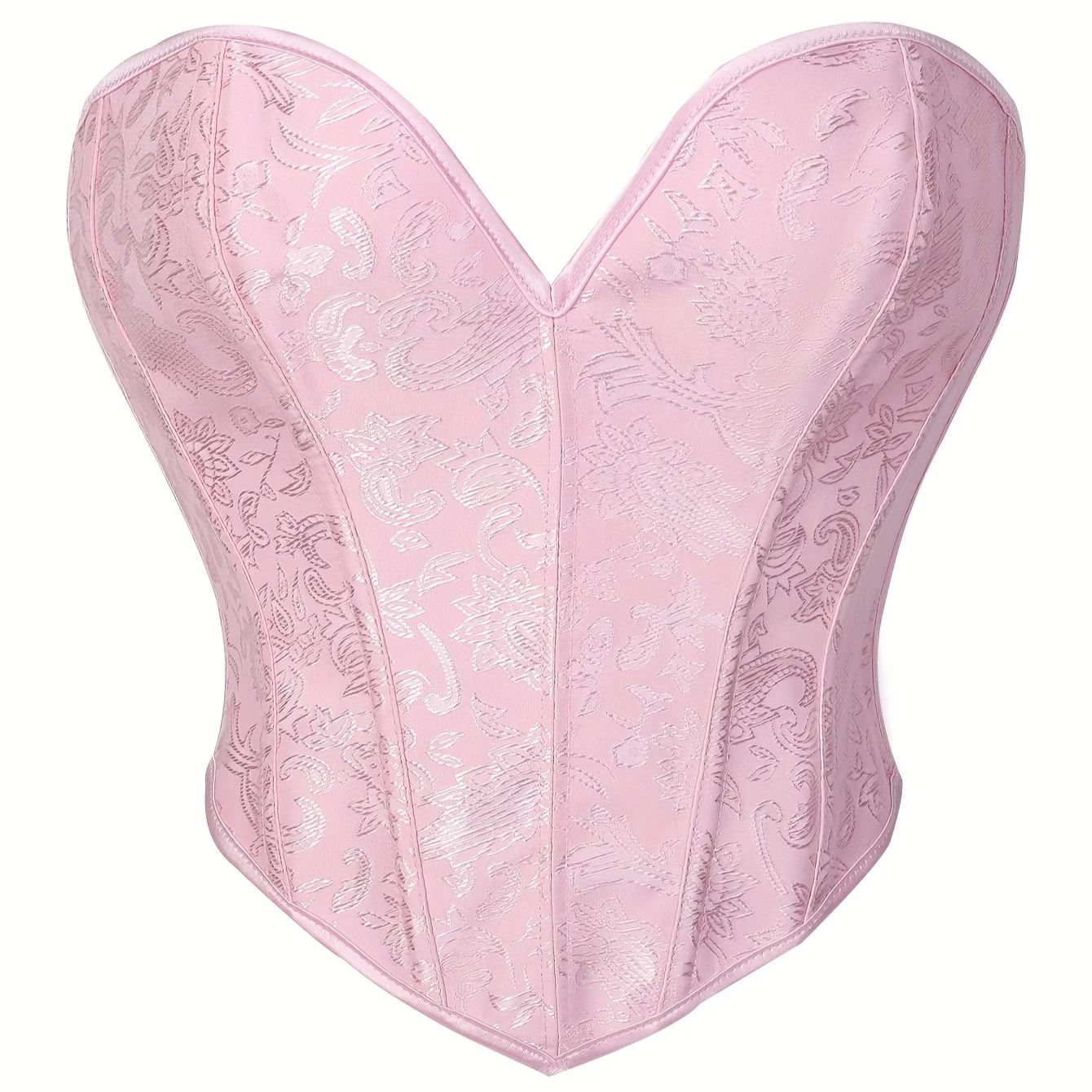 Pink Corset Gothic Victorian W - đánh giá và giá Strapless Bra Backless