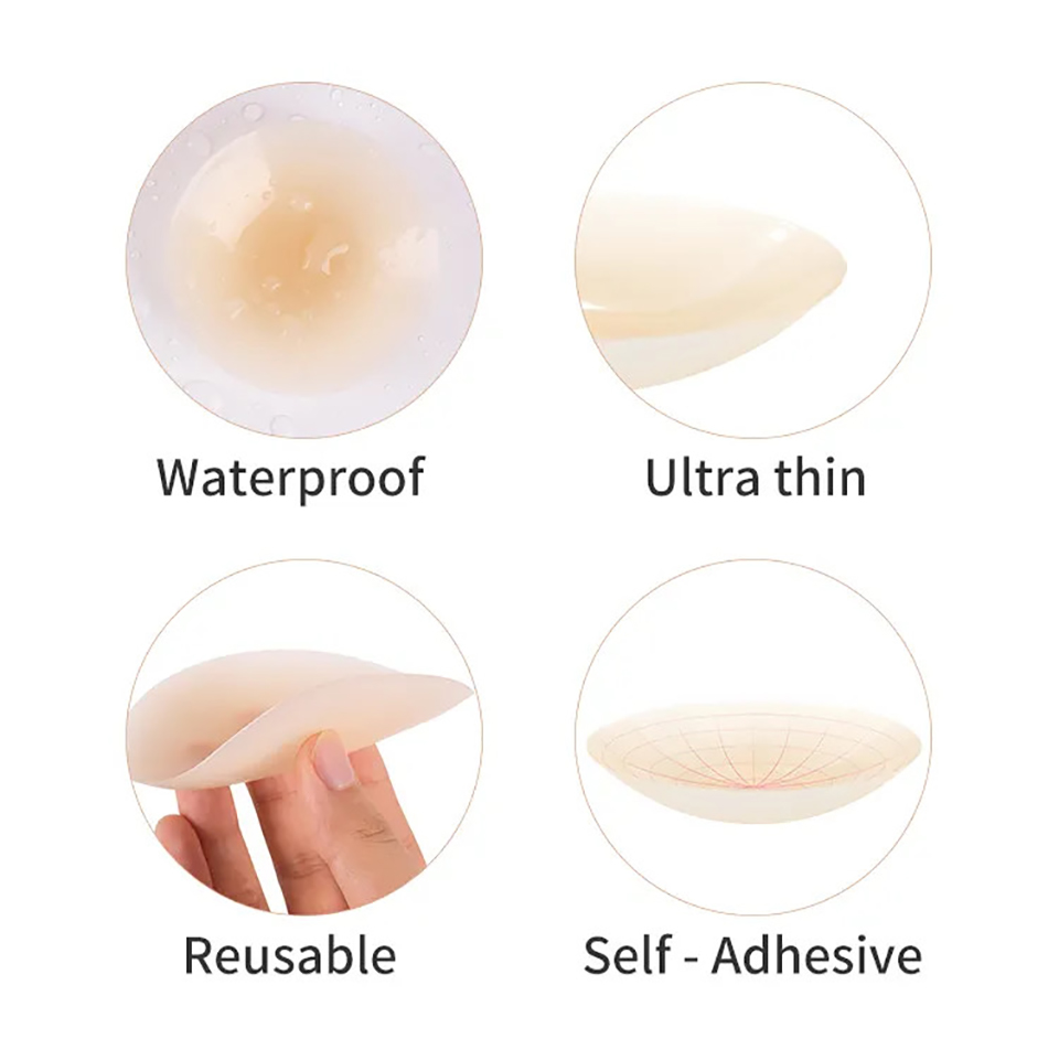 Reusable Silicone Adhesive Nip - đánh giá và giá Silicone Bra Adhesive