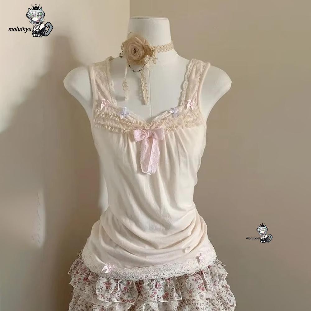 Women Y2K 2Pcs Outfit Set Lace - đánh giá và giá Cami Top Lace