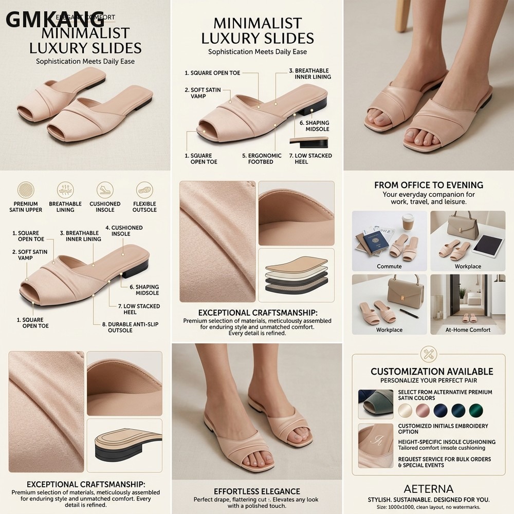 GMKANG Women Satin Square Toe  - đánh giá và giá Slip Dress Satin