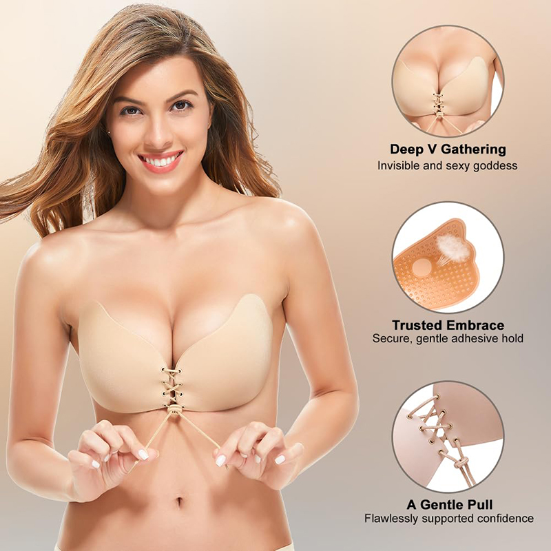 1/2 Pairs Women Summer Backles - đánh giá và giá Strapless Bra Backless