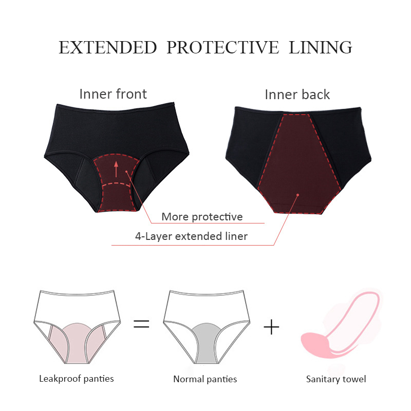 Heavy Flow Menstrual Panties 4 - đánh giá và giá Period Panty Absorbent