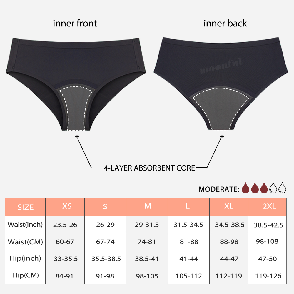 Seamless Menstruation Panties  - đánh giá và giá Period Panty Absorbent