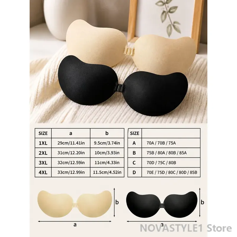 2 Pairs Breathable Invisible B - đánh giá và giá Strapless Bra Backless